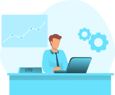 デスクワークのイラスト画像