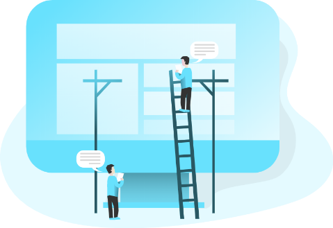 レイアウト作成のイラスト画像